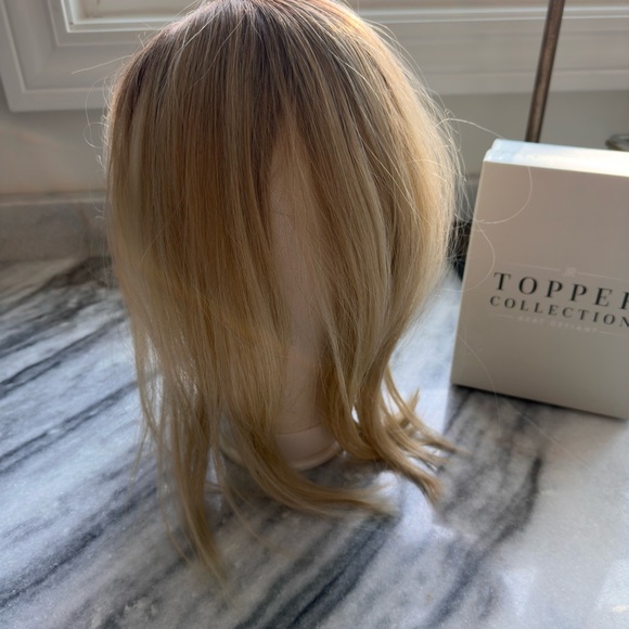 Jon Renau Heat Defiant Topper Collection Blonde Hair Topper 14” - Picture 3 of 6